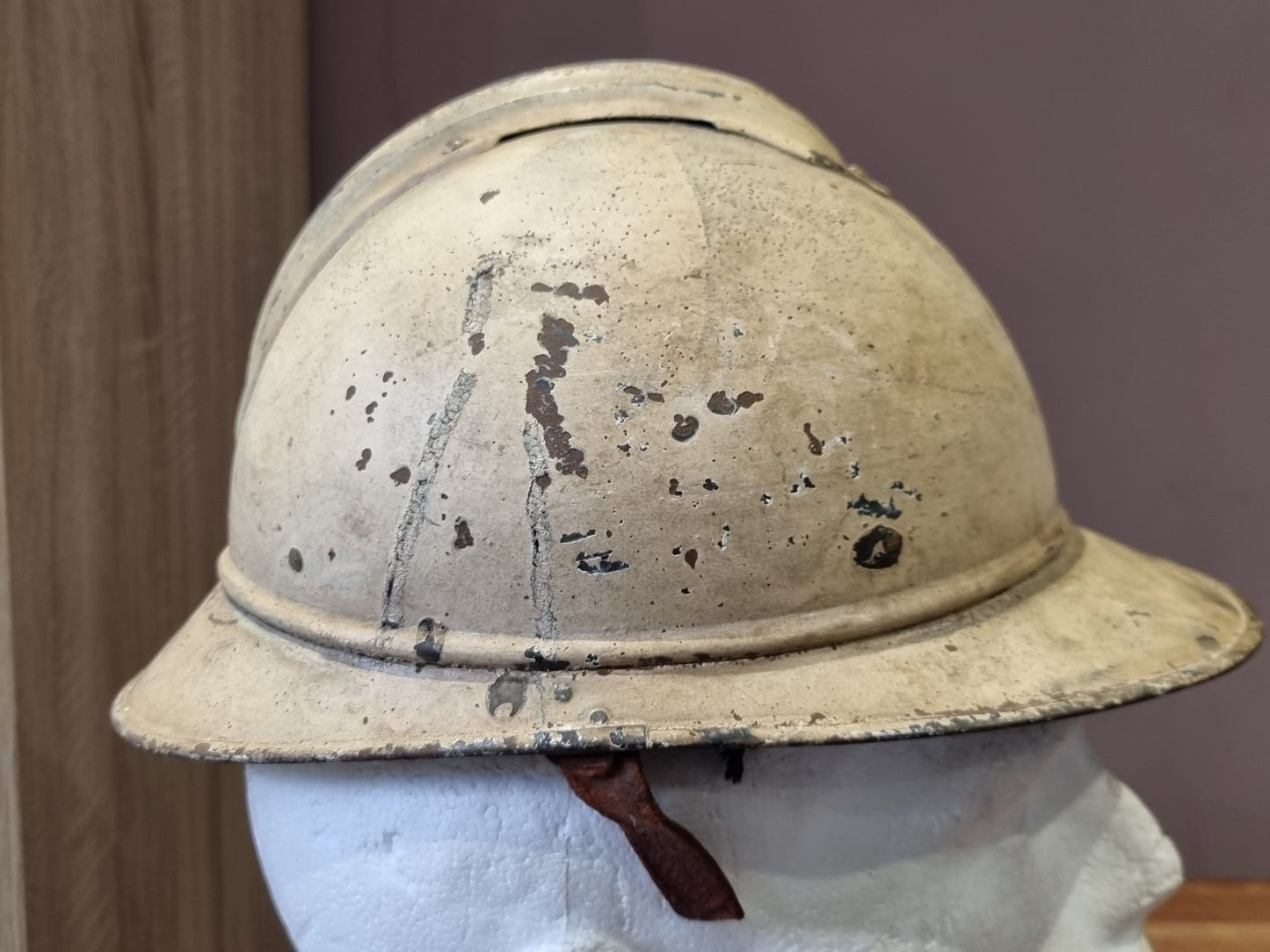 SOLD! WW1 French Red Cross Medic’s M15 ‘Adrian’ Helmet