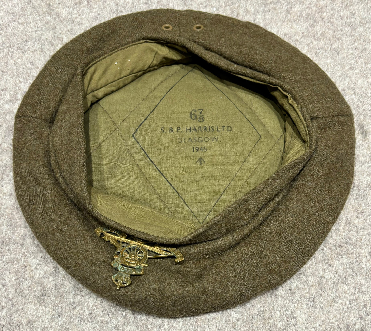 WW2 Royal Artillery General Service Cap