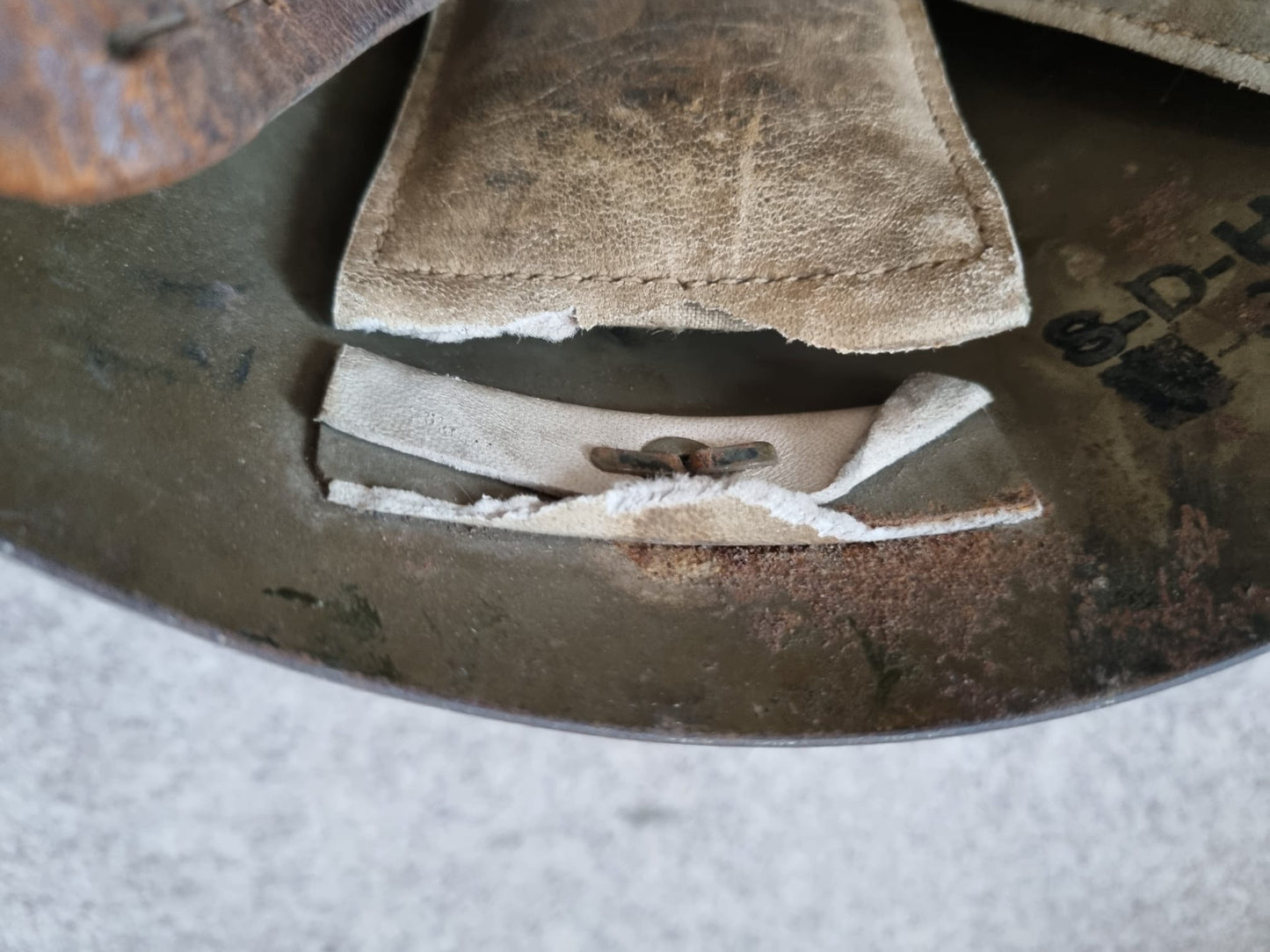 Spanish Civil War used Czech Vz32 Helmet