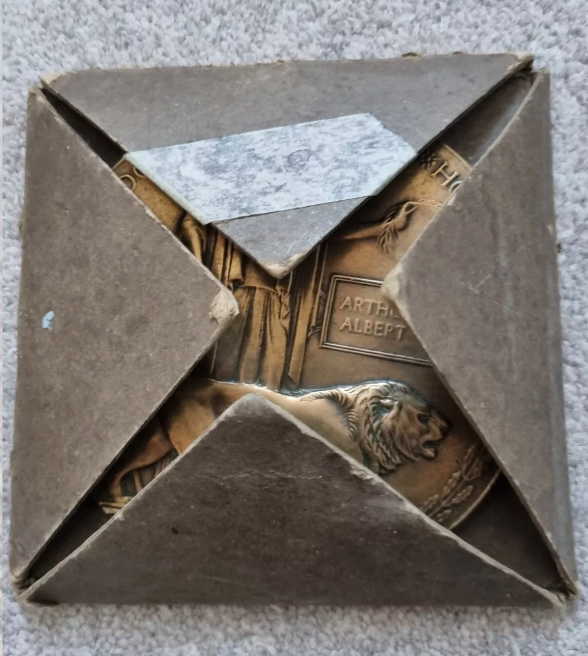 SOLD! WW1 Death Plaque & Medal Group to Author Edward Albert Redman, 156th Brigade, Royal Field Artillery