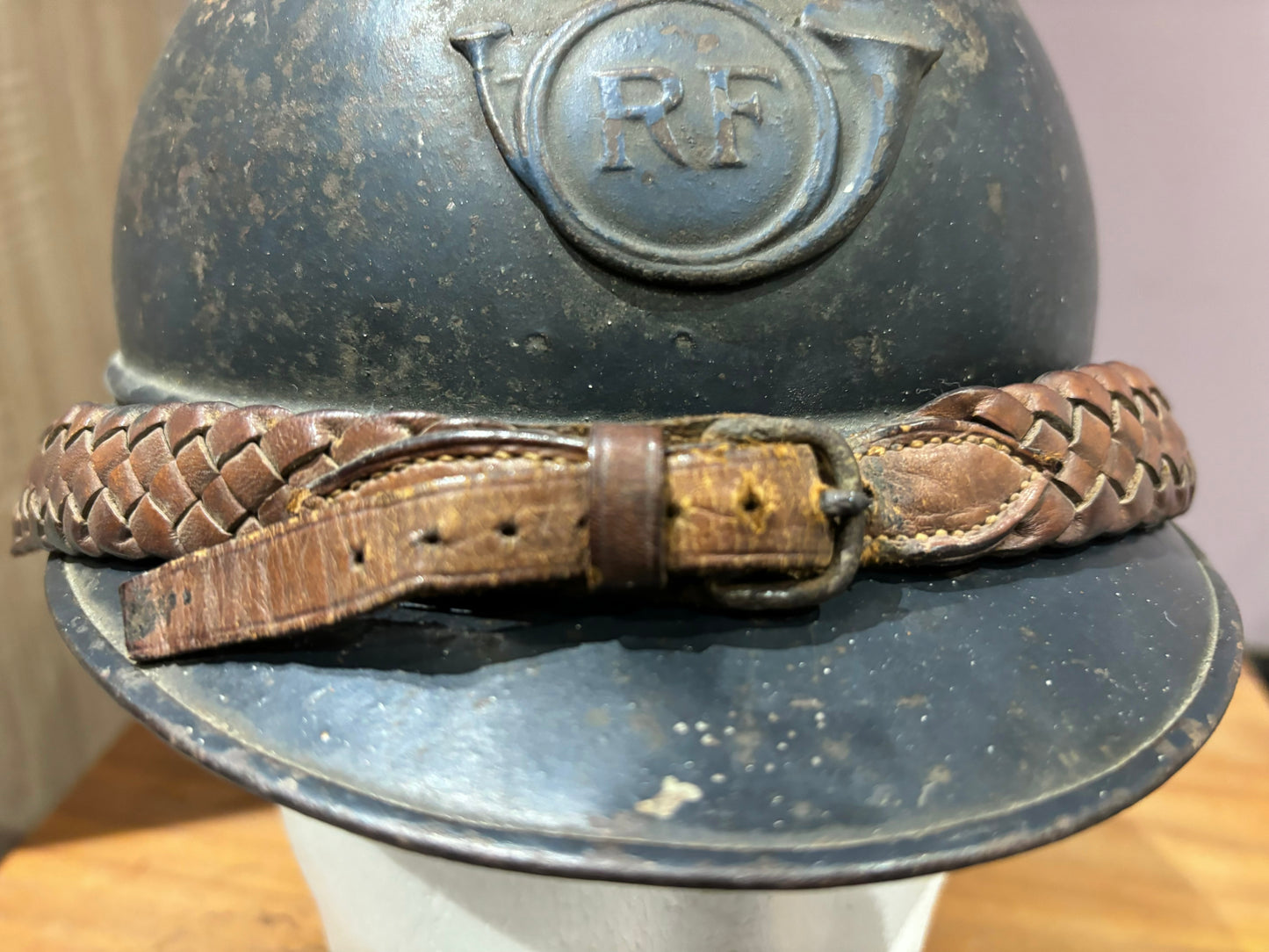 WW1 French Chasseur Officer’s M15 ‘Adrian’ Helmet