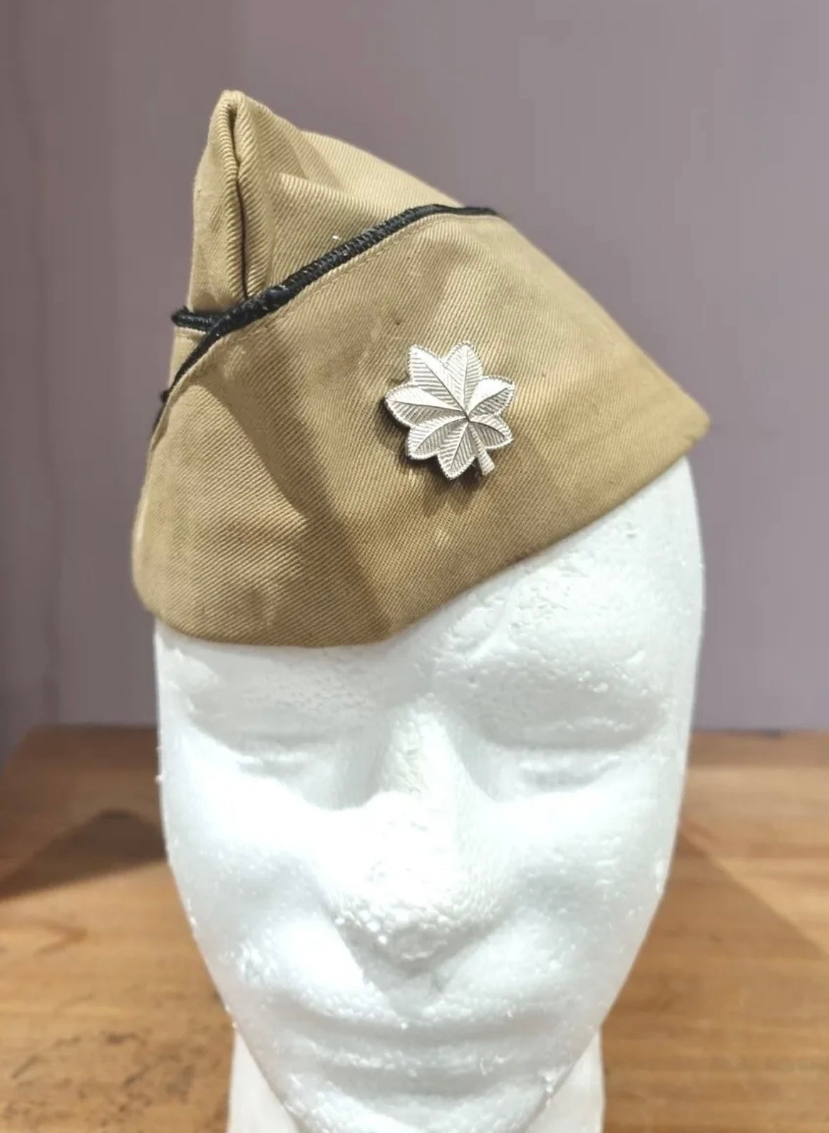 SOLD! WW2 Era US Army Officer's Garrison Cap with Major's Badge