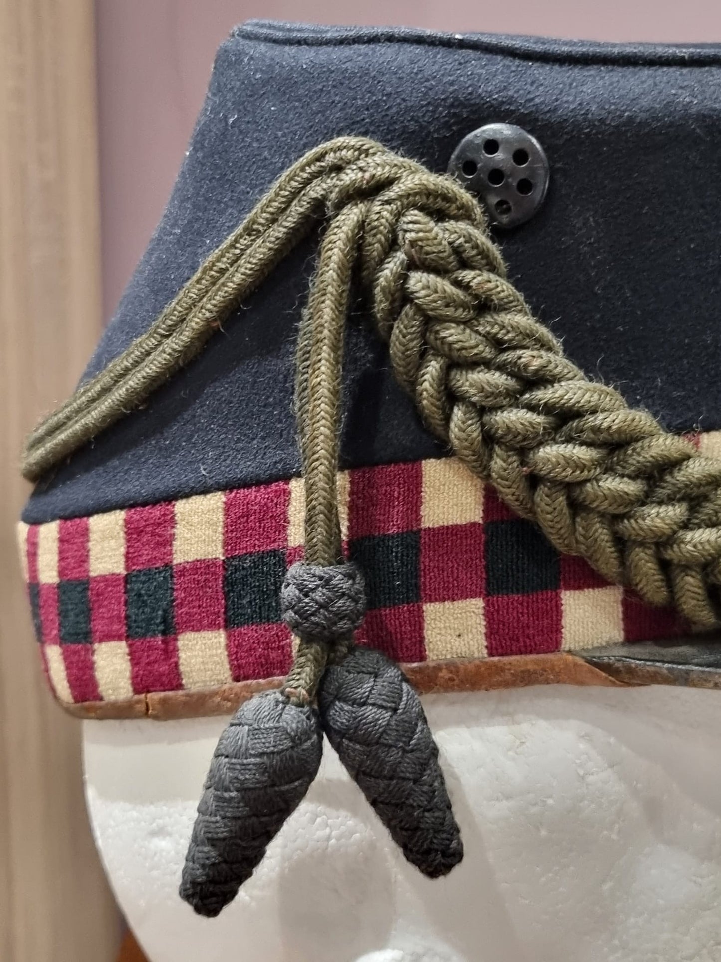 SOLD! Pre WW1 British Highland Light Infantry Officer’s Shako, Dated 1902