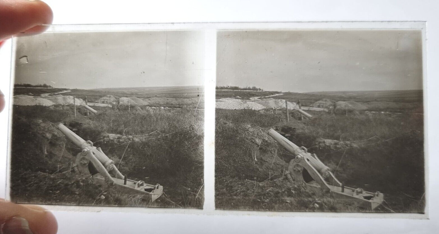 SOLD! Unpublished Military Amateur WW1 Glass Stereoview Collection- 133 Slides