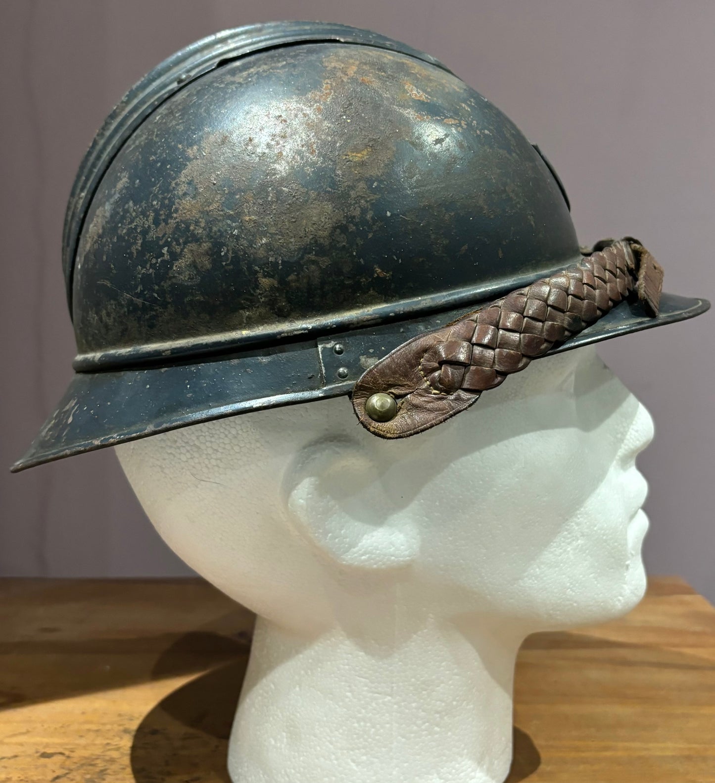 WW1 French Chasseur Officer’s M15 ‘Adrian’ Helmet