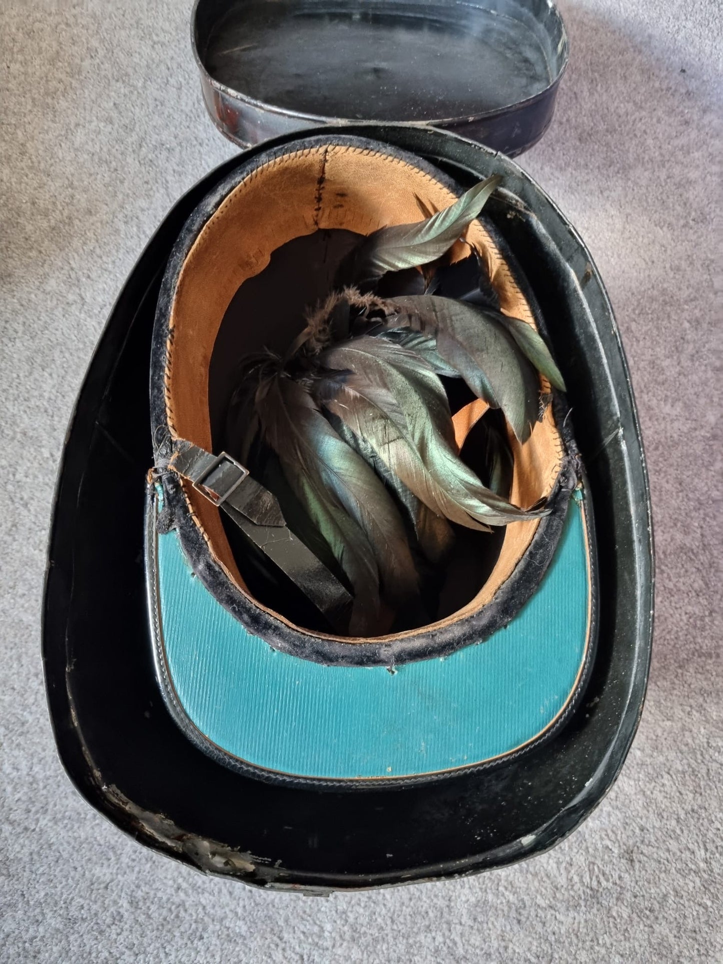 SOLD! Pre WW1 (Edwardian) 5th London Rifle Brigade Shako, With Tin