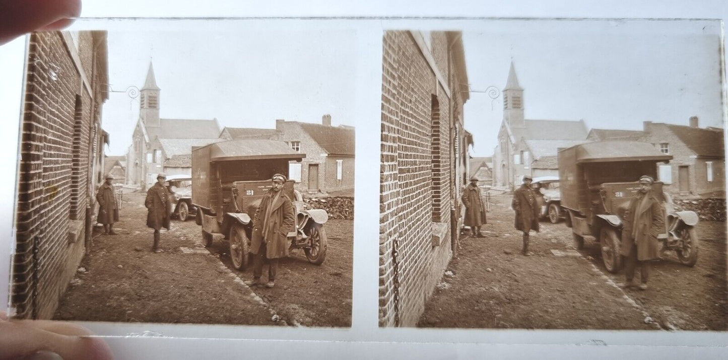 SOLD! Unpublished Military Amateur WW1 Glass Stereoview Collection- 133 Slides