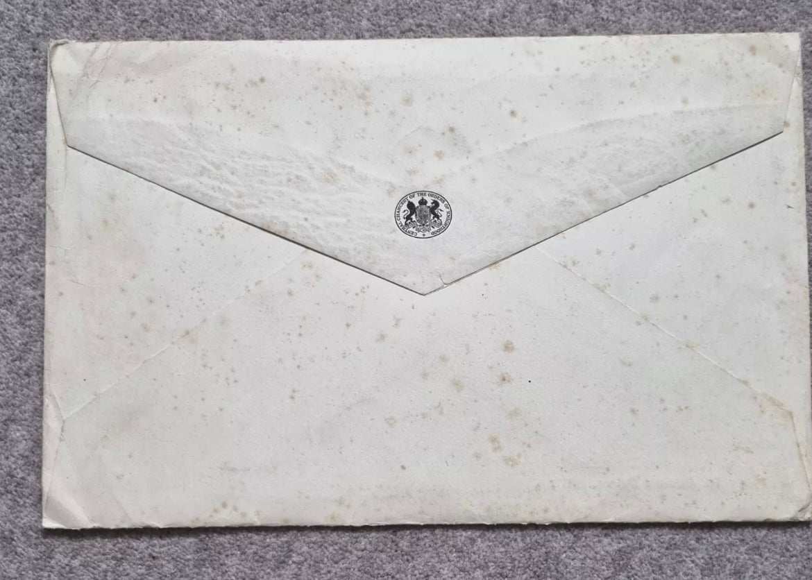 SOLD! WW2 OBE Certificate to Wing Commander Ian Brodie, close associate of T.E Lawrence (of Arabia) and Battle of Britain, Wing Commander