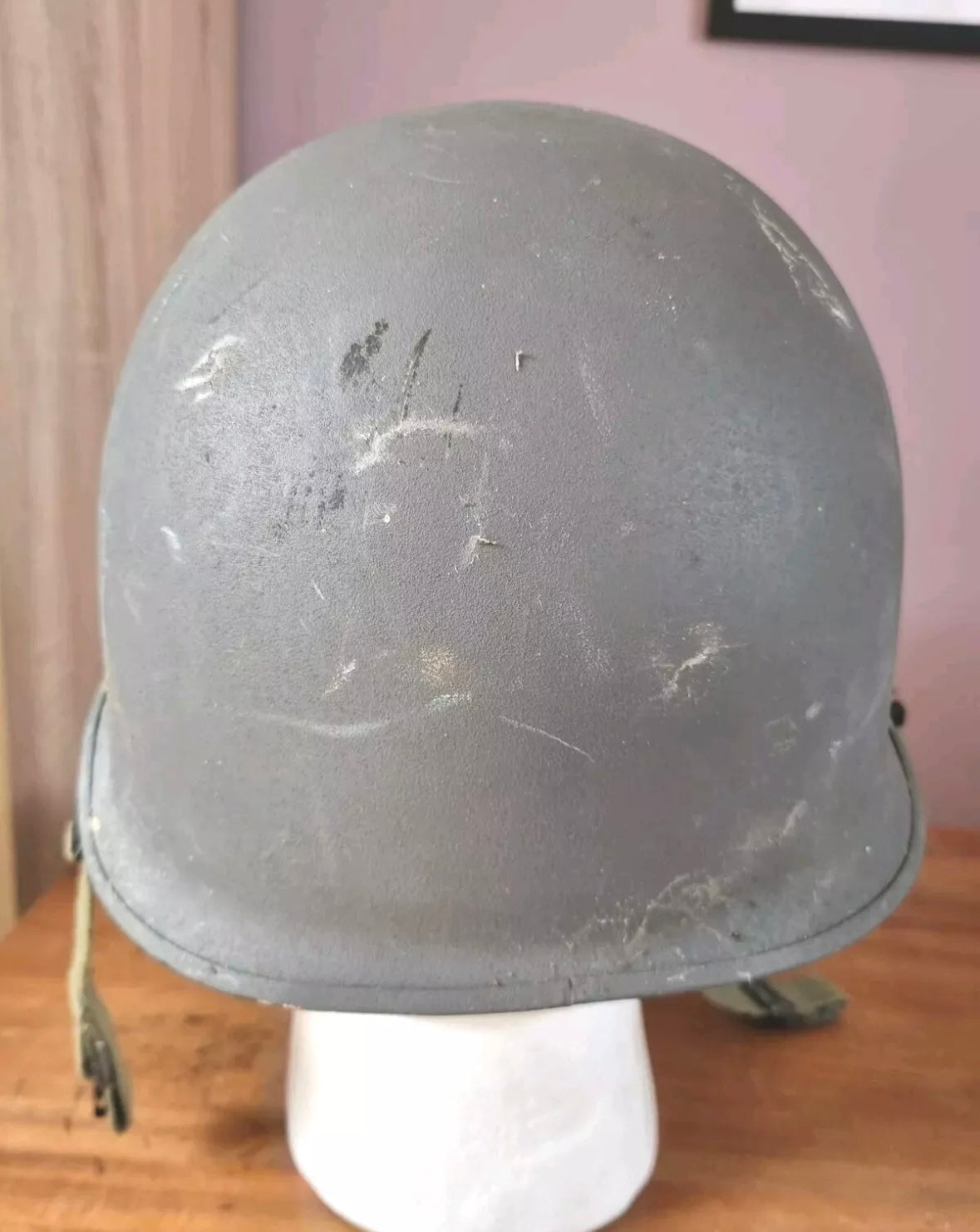 SOLD! Post War Danish Army M48 Helmet and Liner, Dated 1967
