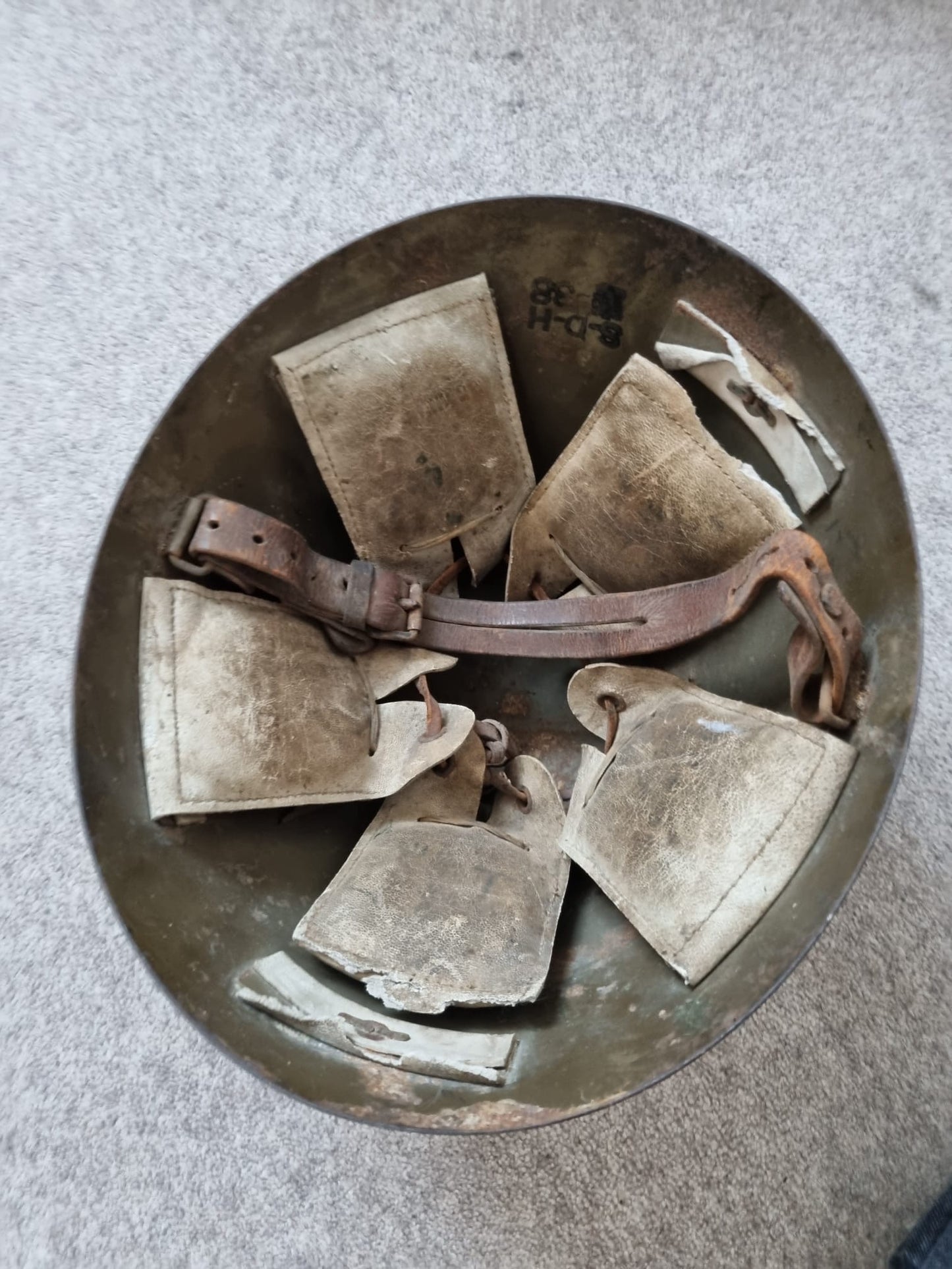 Spanish Civil War used Czech Vz32 Helmet