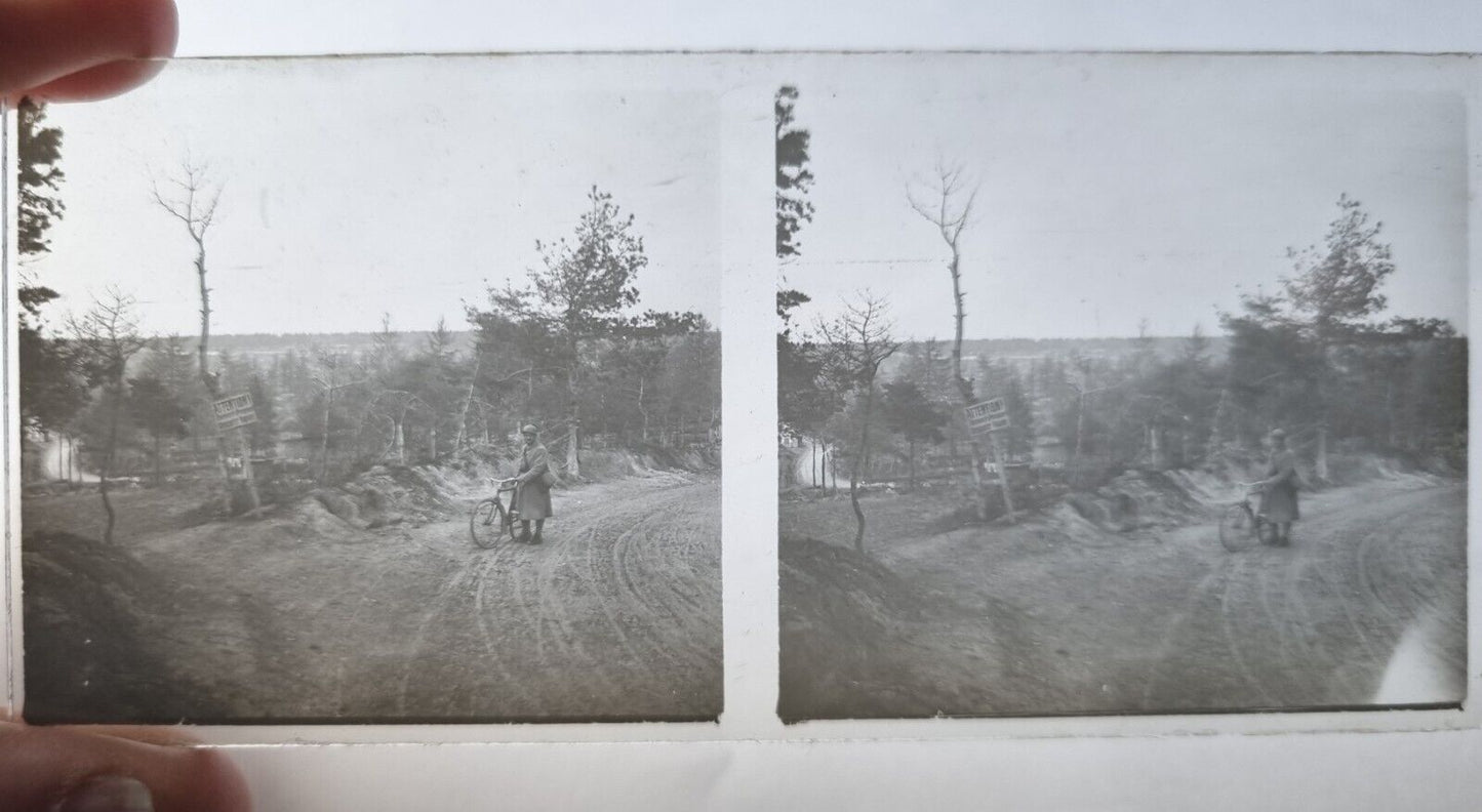 SOLD! Unpublished Military Amateur WW1 Glass Stereoview Collection- 133 Slides