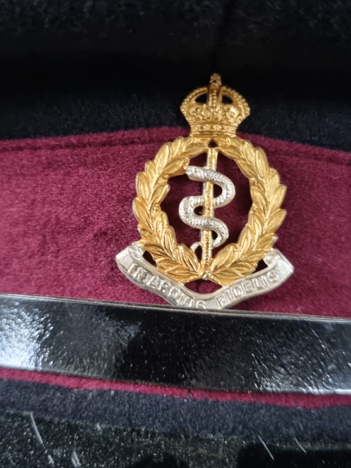 SOLD! Inter War- Early WW2 British Staff Officer’s Royal Army Medical Corps Visor Cap
