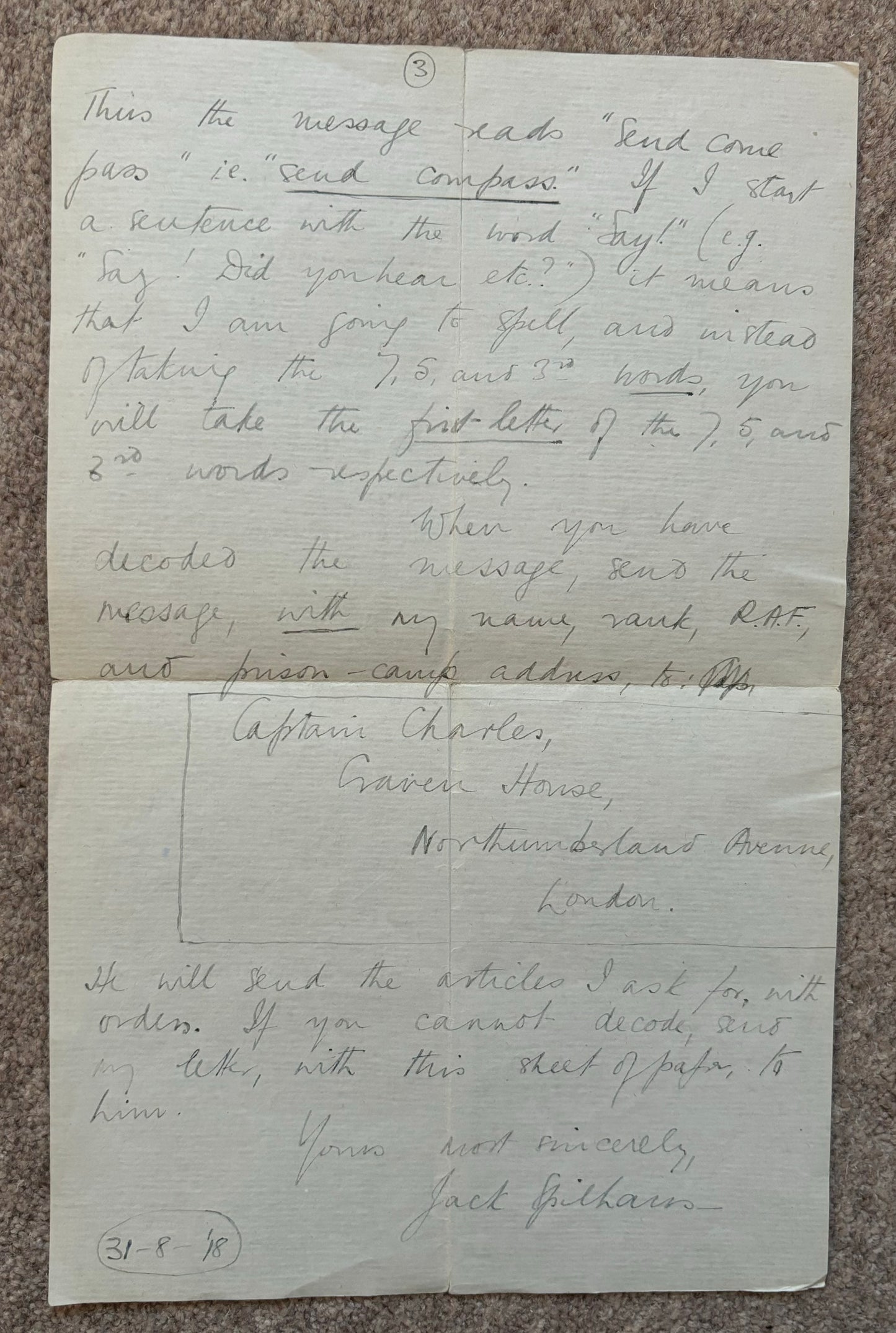 SOLD! Historically significant RFC Logbook Group to South African Pilot, Lieutenant John Arnold Spilhaus (KIA), 70 Squadron