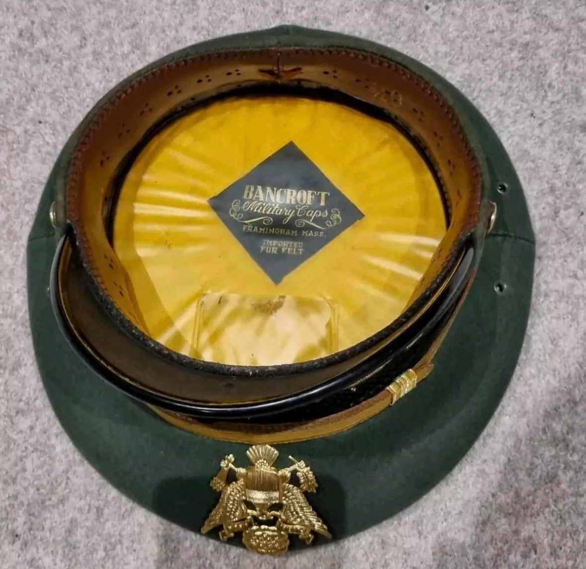 SOLD! Vietnam Era, US Army Officer’s Visor Cap