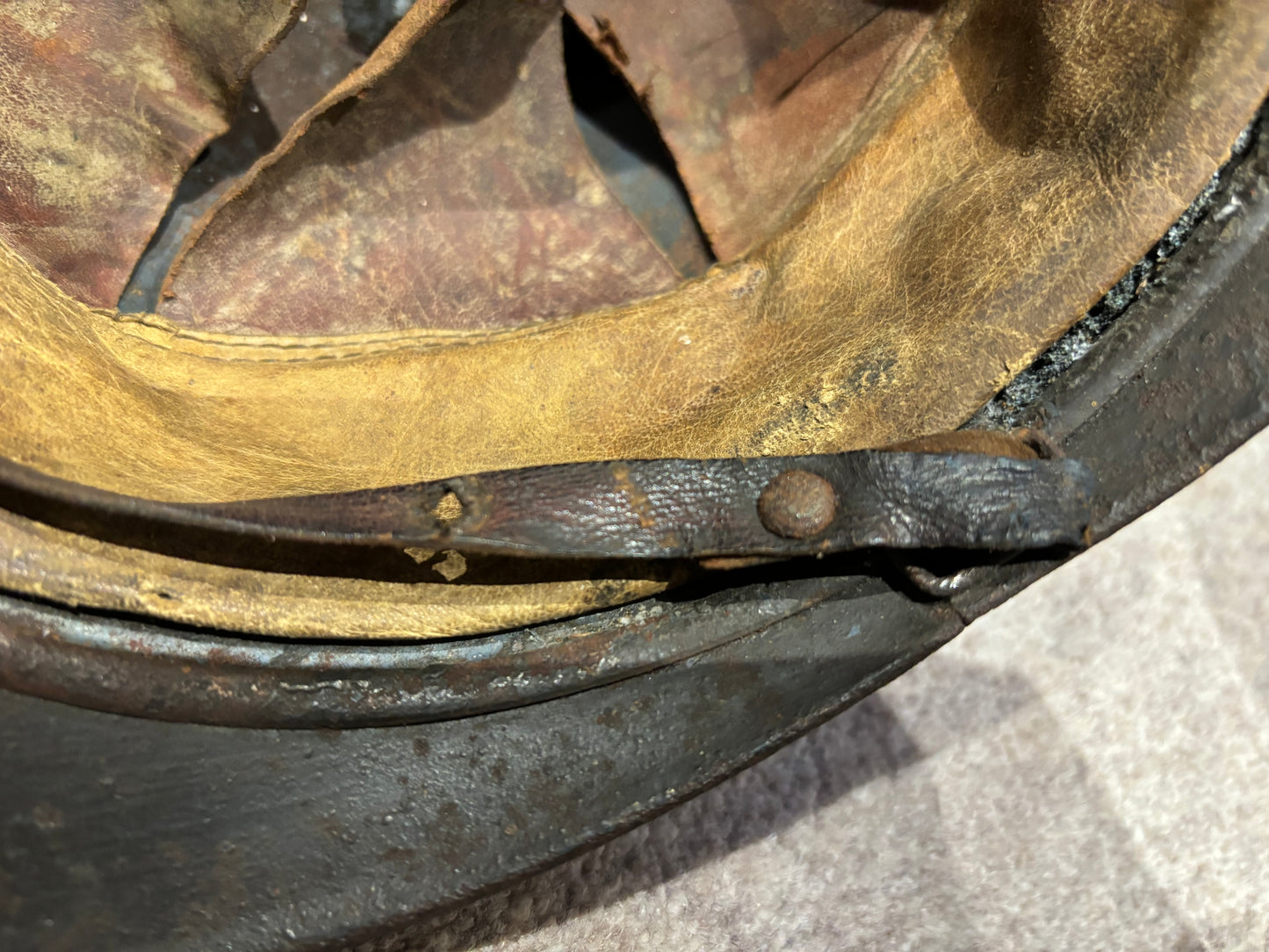 WW1 French Colonial Infantry M15 ‘Adrian’ Helmet