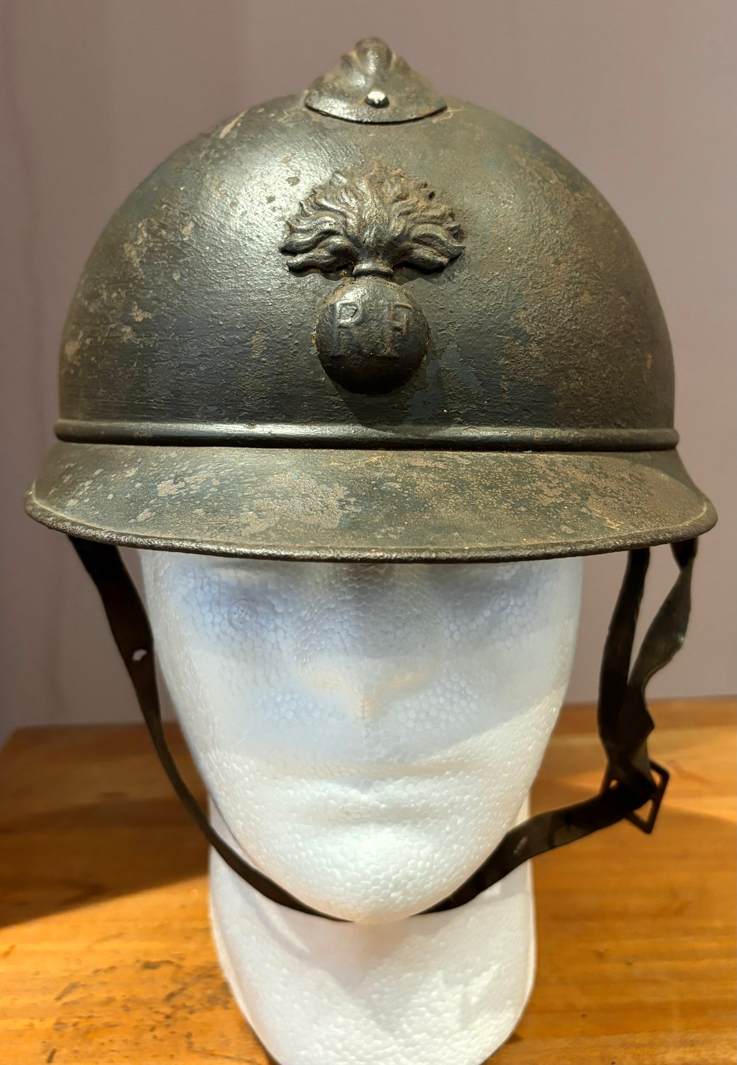 WW1 French Colonial Infantry M15 ‘Adrian’ Helmet