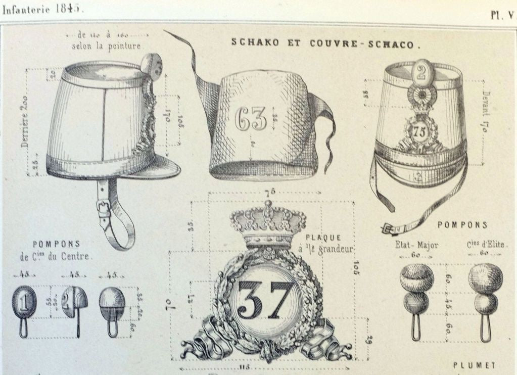 SOLD! July Monarchy M1845 French Army (Line Infantry) Shako