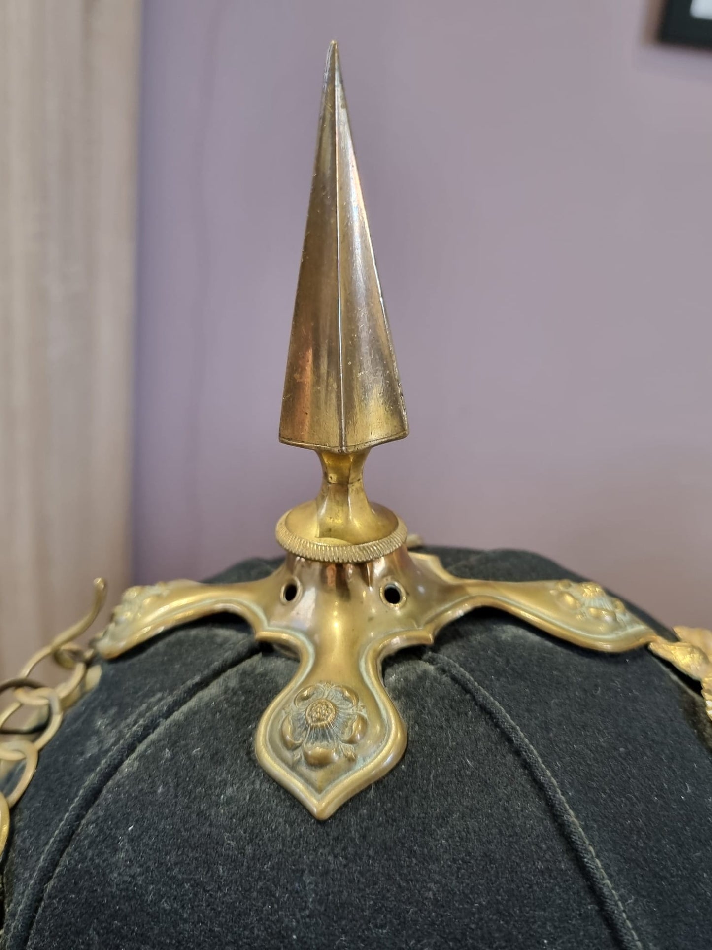 SOLD! Victorian Norfolk Regiment Officer's Home Service Helmet