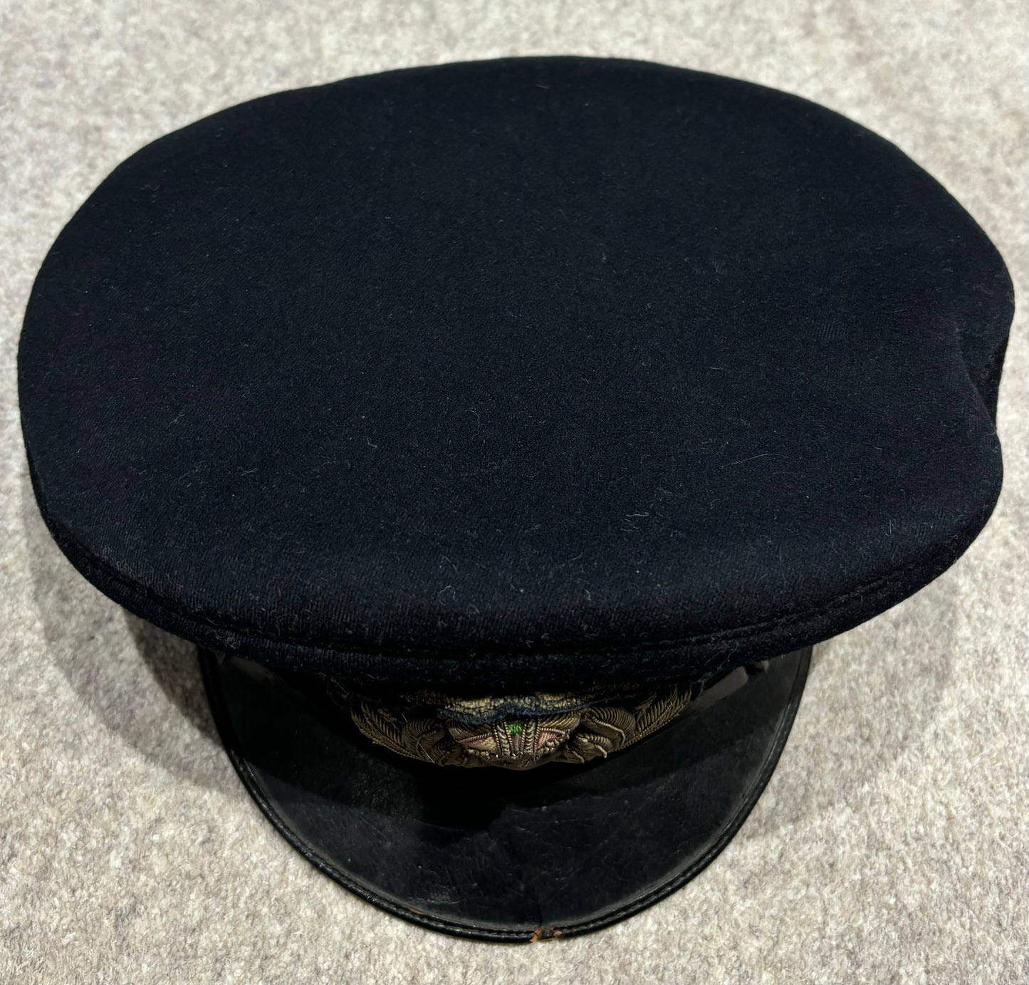 SOLD! WW1 Royal Navy Officer’s Visor Cap with Cover