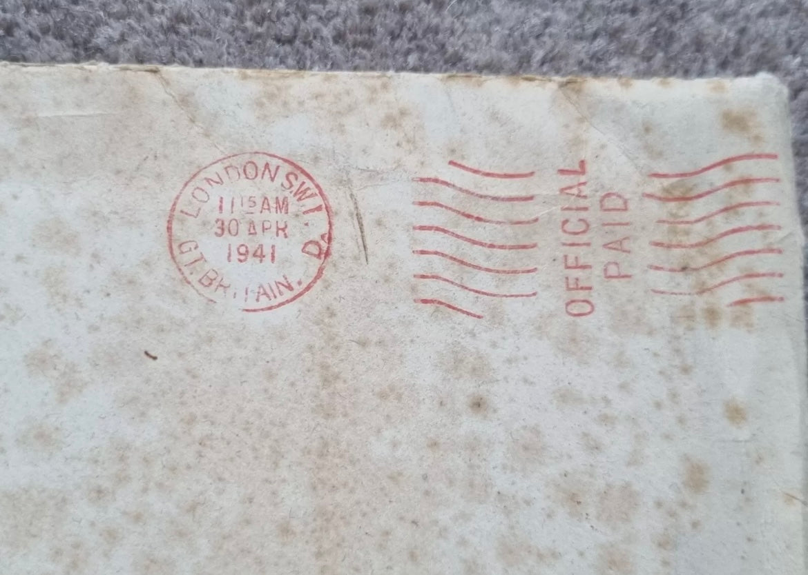 SOLD! WW2 OBE Certificate to Wing Commander Ian Brodie, close associate of T.E Lawrence (of Arabia) and Battle of Britain, Wing Commander