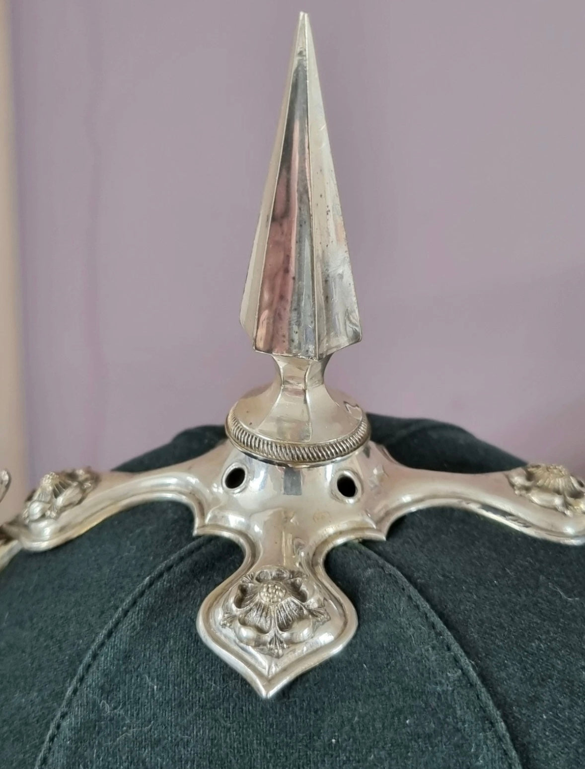 SOLD! Victorian Royal South Gloucestershire Regiment Officer’s Home Service Helmet