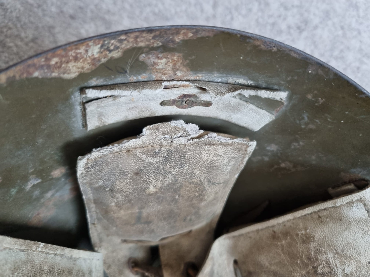 Spanish Civil War used Czech Vz32 Helmet