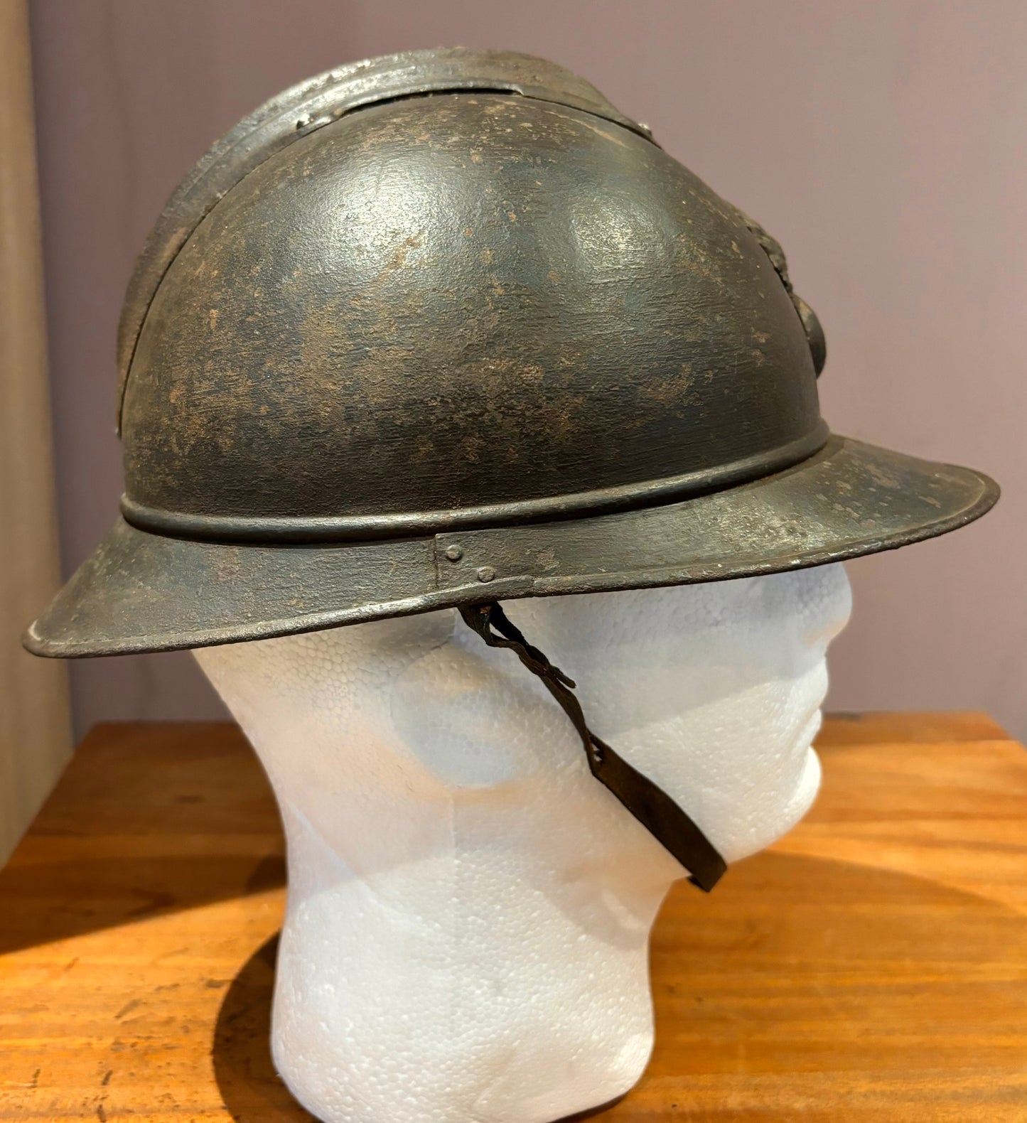 WW1 French Colonial Infantry M15 ‘Adrian’ Helmet