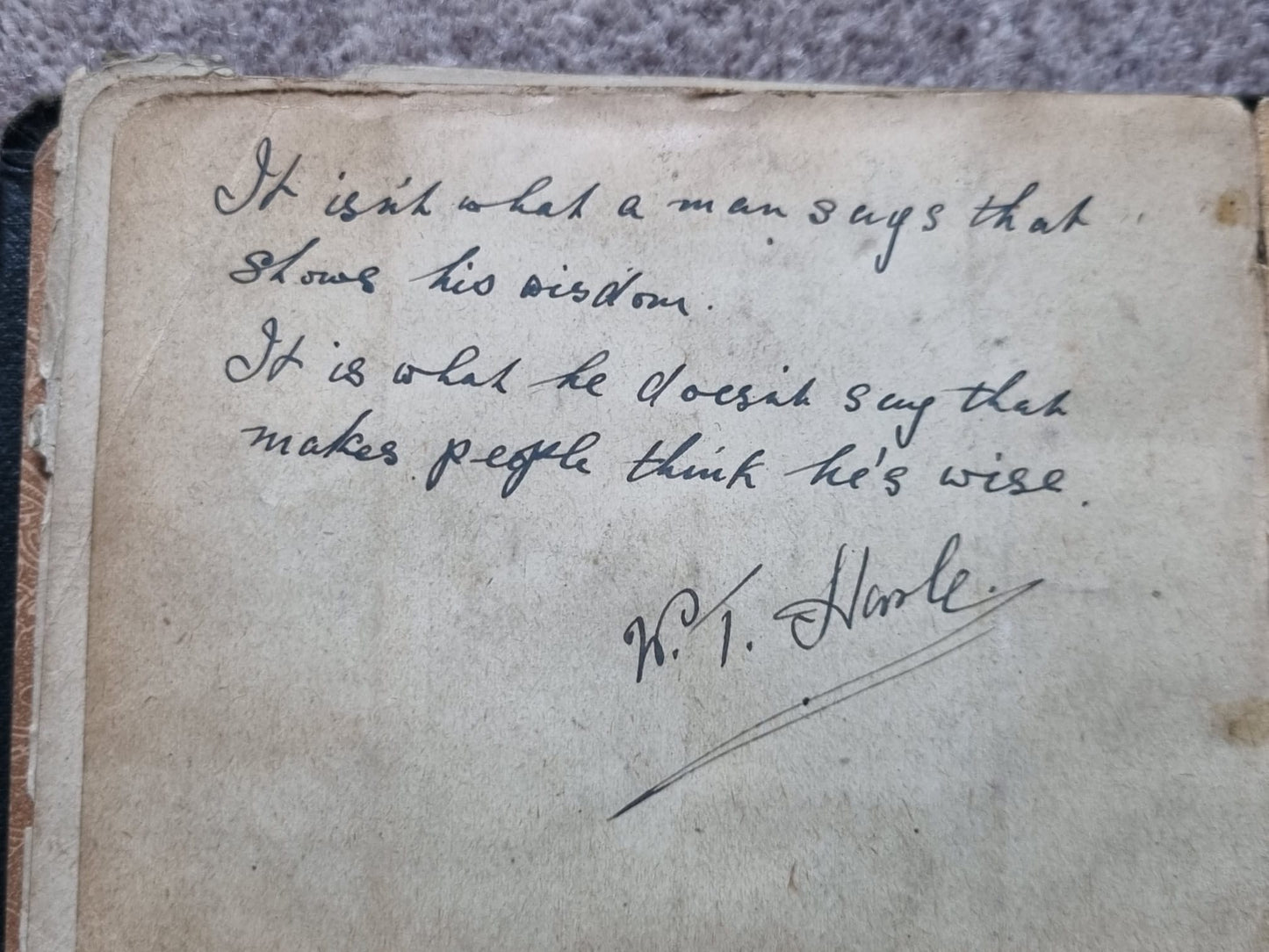 SOLD! Unique WW1 British Soldier’s Scrapbook/Photo and Penny Flag Album, with Cartoons