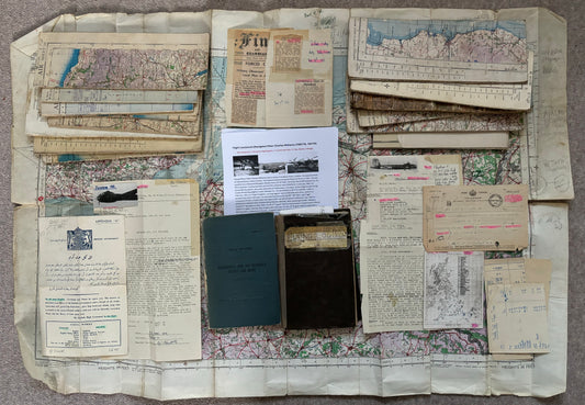 SOLD! Incredibly Special Logbook Set to a Mosquito Night Fighter, 604 Squadron, 2 Confirmed Kills, D-Day, Battle of the Bulge, First Night Fighter Squadron into Normandy