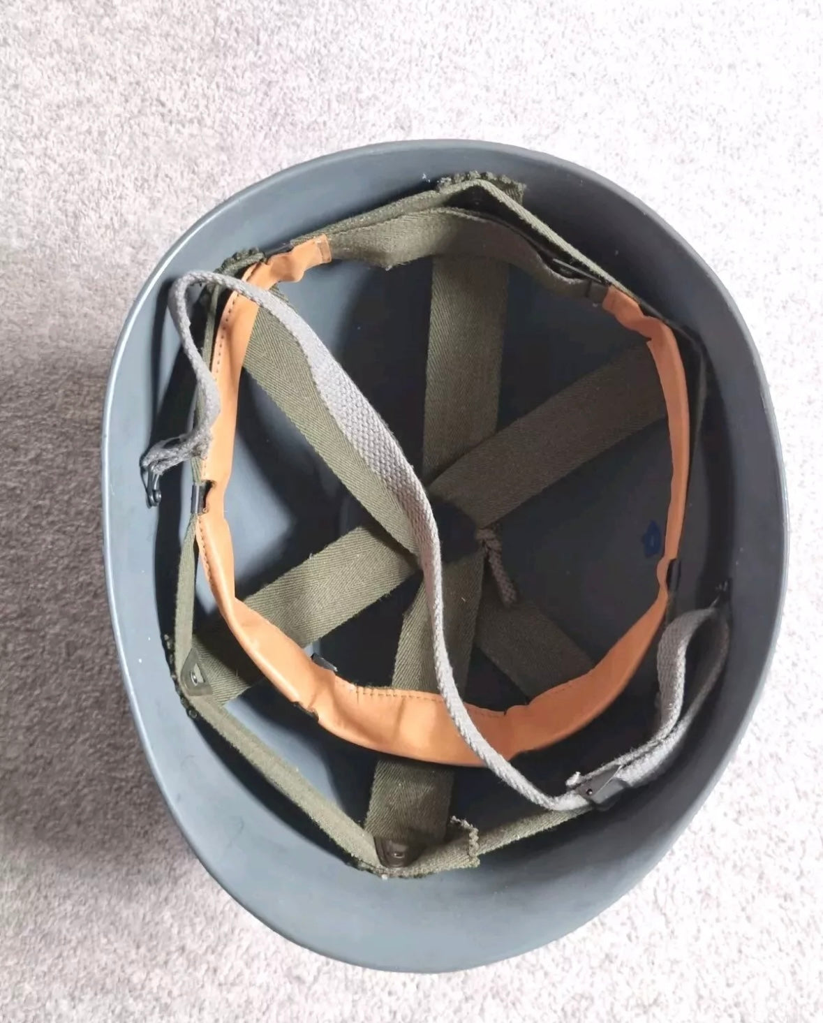 SOLD! Post War Danish Army M48 Helmet and Liner, Dated 1967