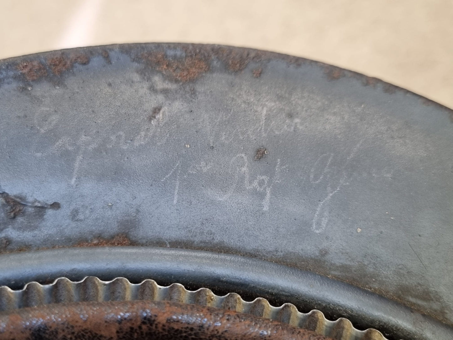 SOLD! WW1 French Engineers M15 ‘Adrian’ Helmet- Named