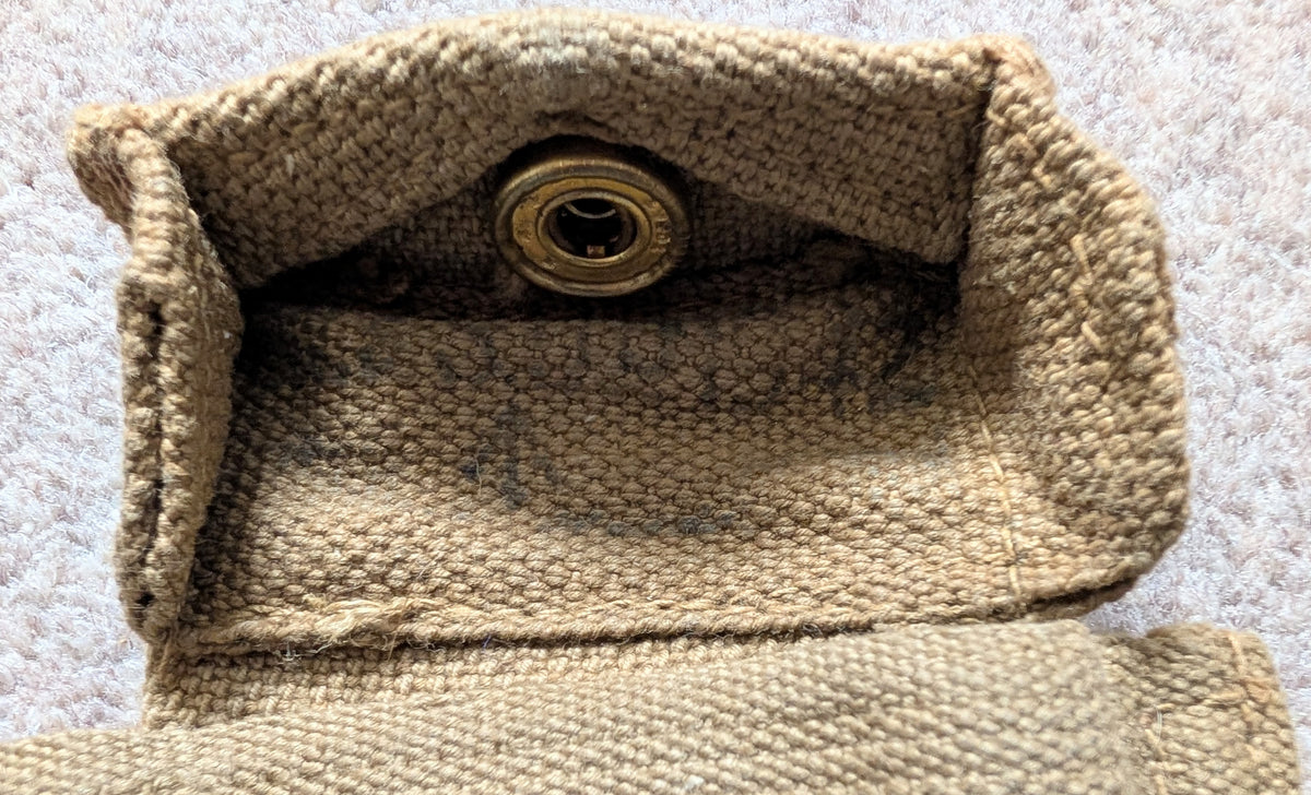 WW2 Dated British Army 1937 Pattern Webbing Pistol Holster & Ammo Pouch
