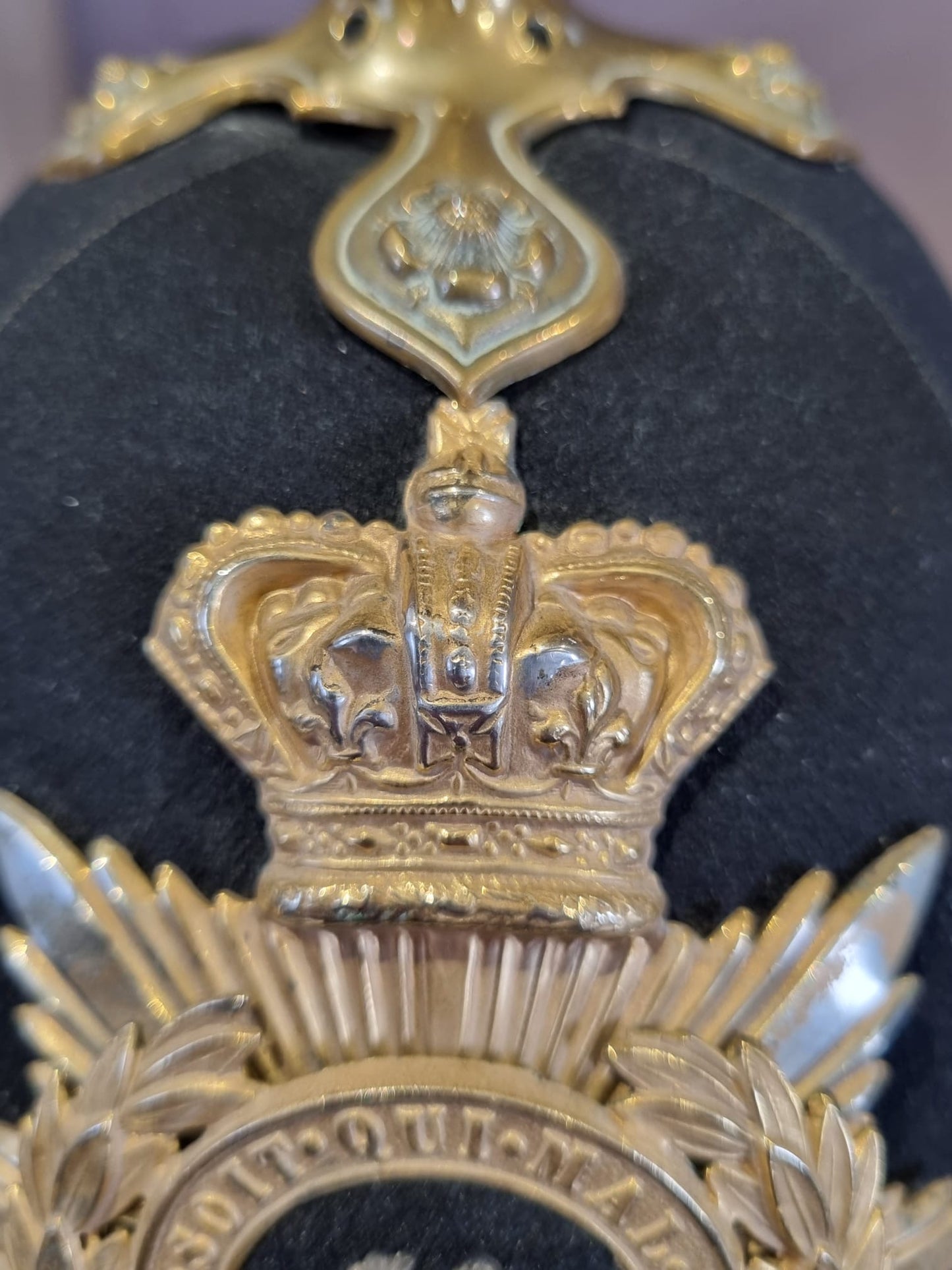 SOLD! Victorian Norfolk Regiment Officer's Home Service Helmet