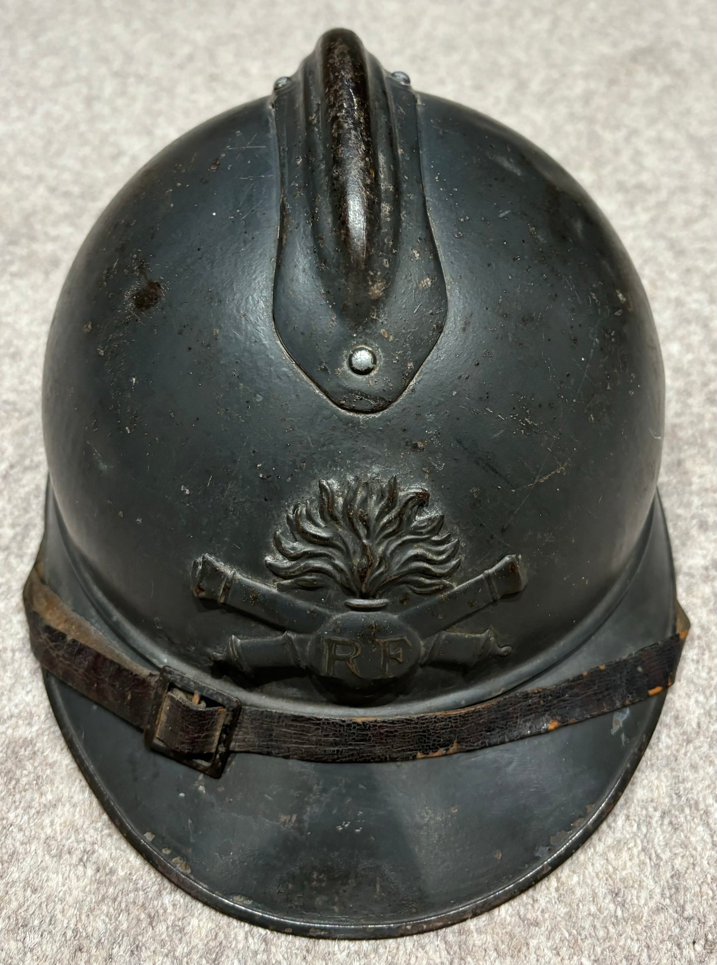 WW1 French Artillery M15 ‘Adrian’ Helmet