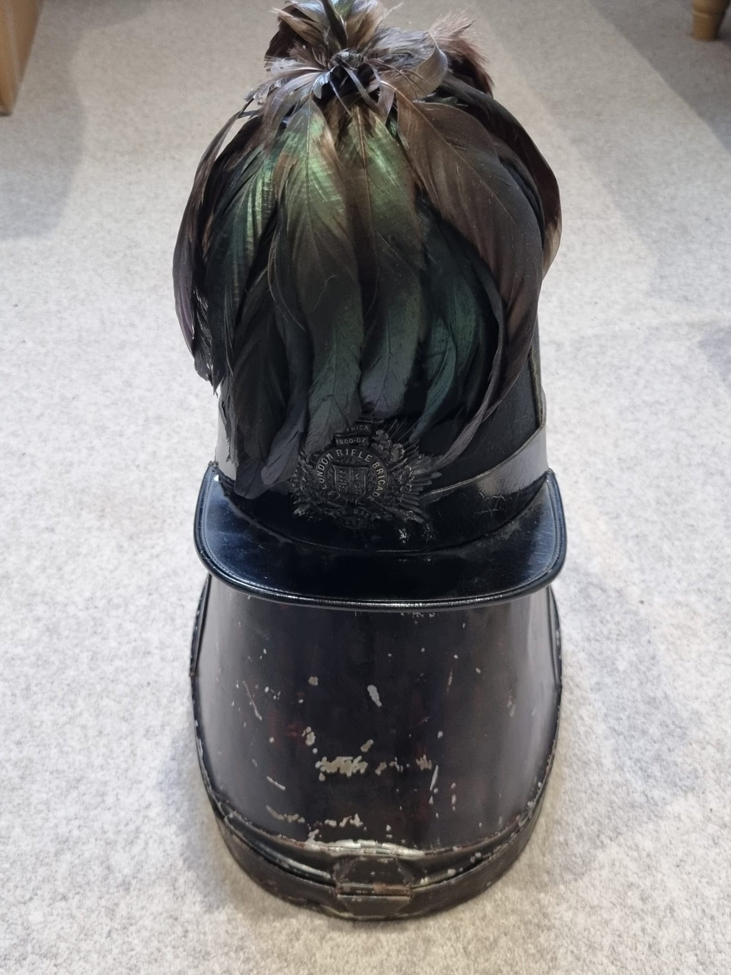 SOLD! Pre WW1 (Edwardian) 5th London Rifle Brigade Shako, With Tin