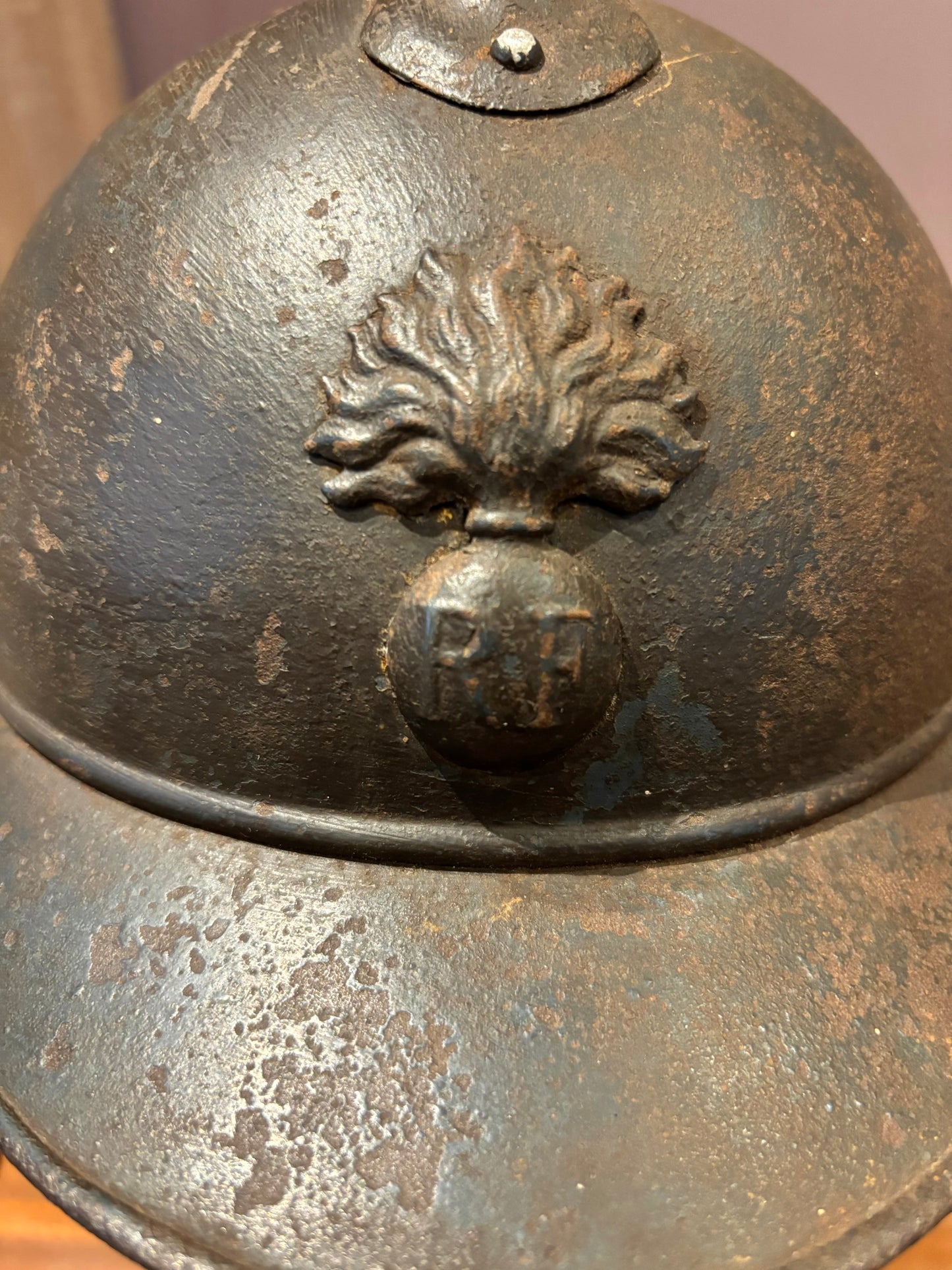 WW1 French Colonial Infantry M15 ‘Adrian’ Helmet