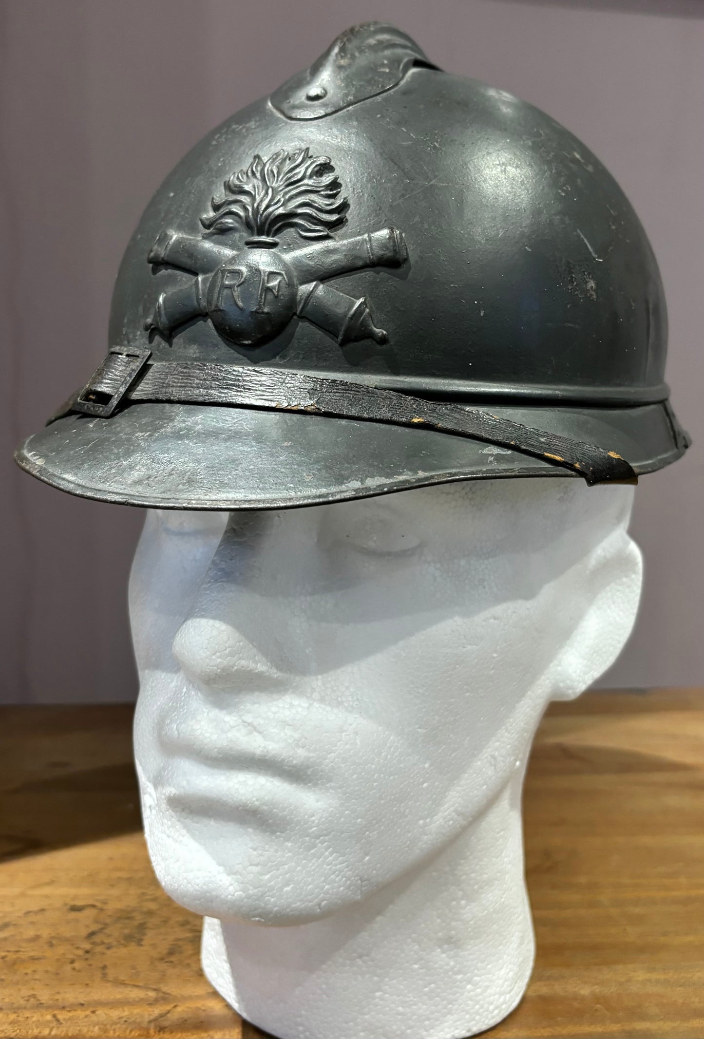 WW1 French Artillery M15 ‘Adrian’ Helmet