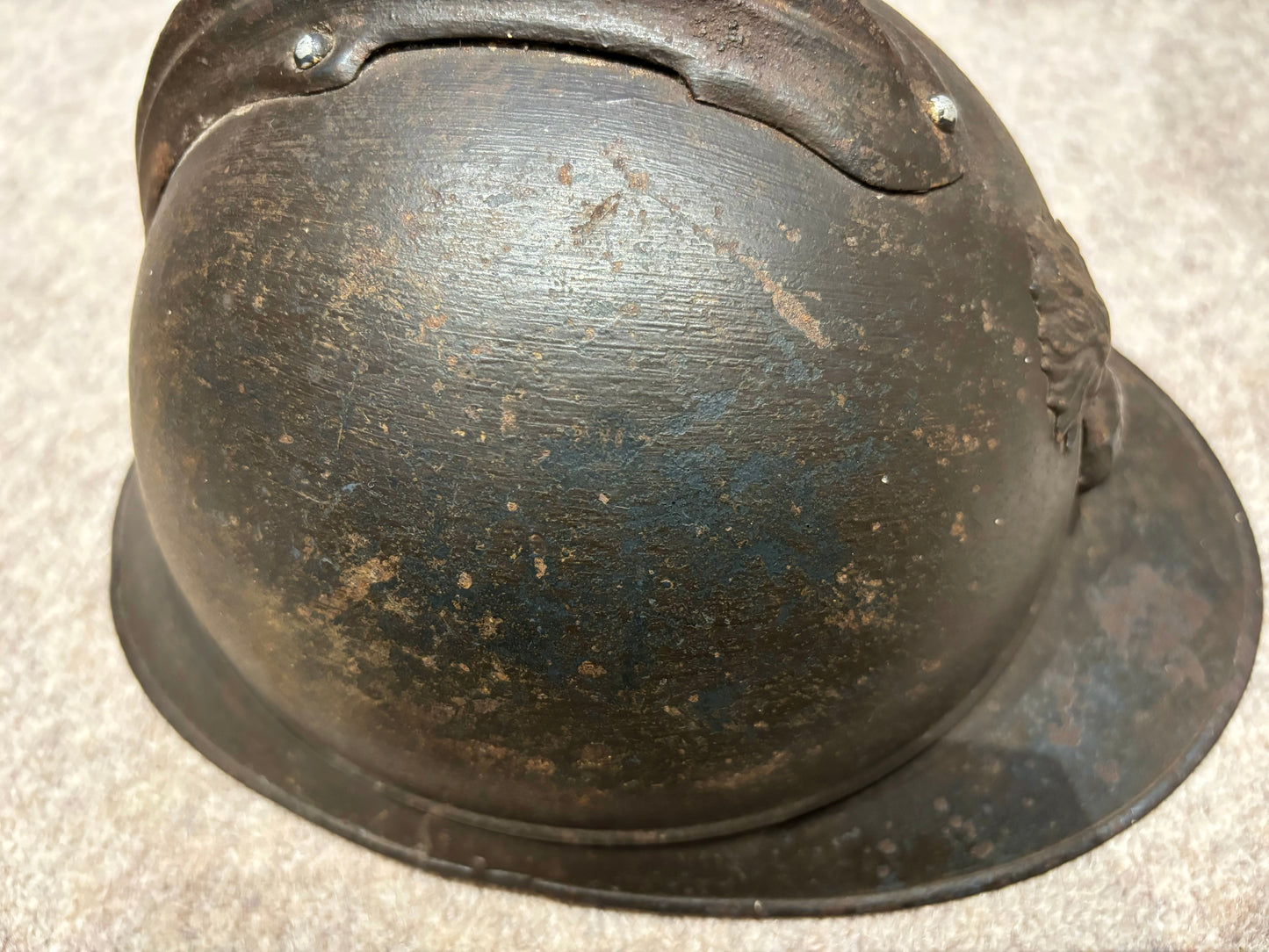 SOLD! WW1 French Colonial Infantry M15 ‘Adrian’ Helmet