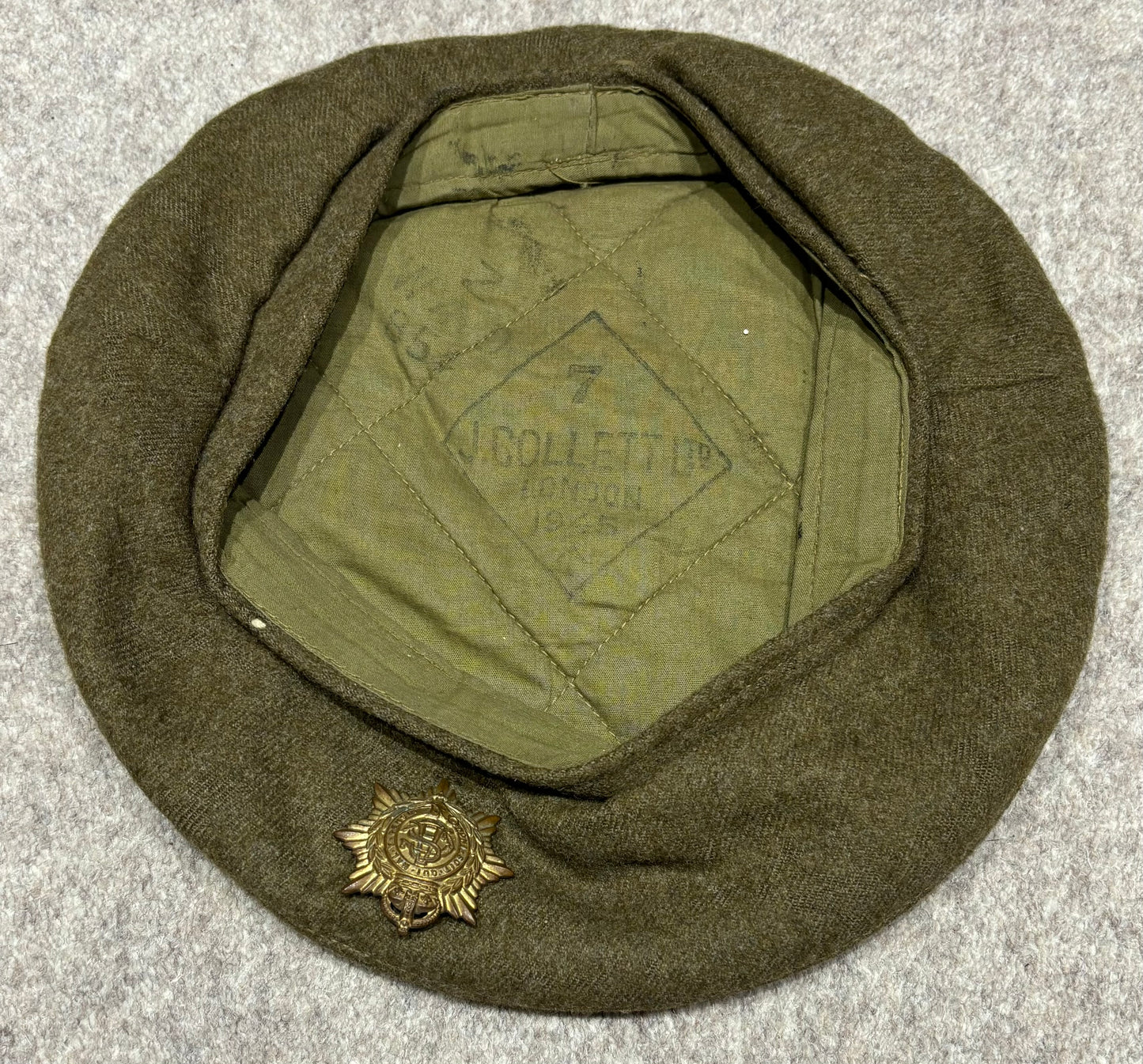 WW2 Royal Army Service Corps General Service Cap