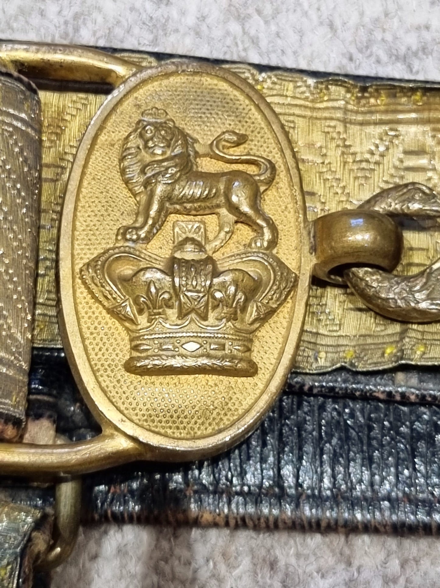 SOLD! Victorian Royal Artillery Officer’s Full Dress Belt and Hanger