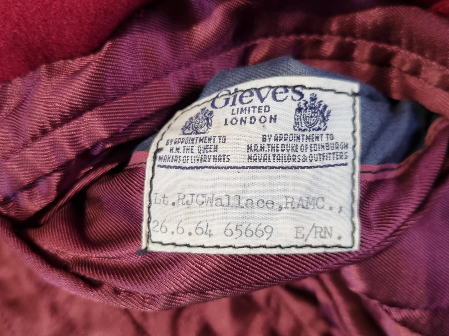 SOLD! 1964 Dated, British Army, Royal Army Medical Corps Colonel’s Mess Dress Jacket and Waistcoat.