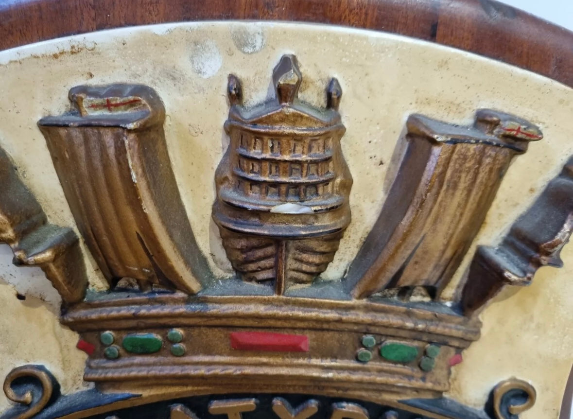 SOLD! Huge Unique Royal Australian Navy Plaque for HMAS Platypus (Submarine Base)