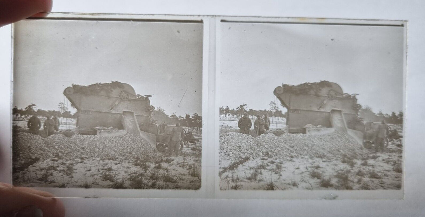 SOLD! Unpublished Military Amateur WW1 Glass Stereoview Collection- 133 Slides