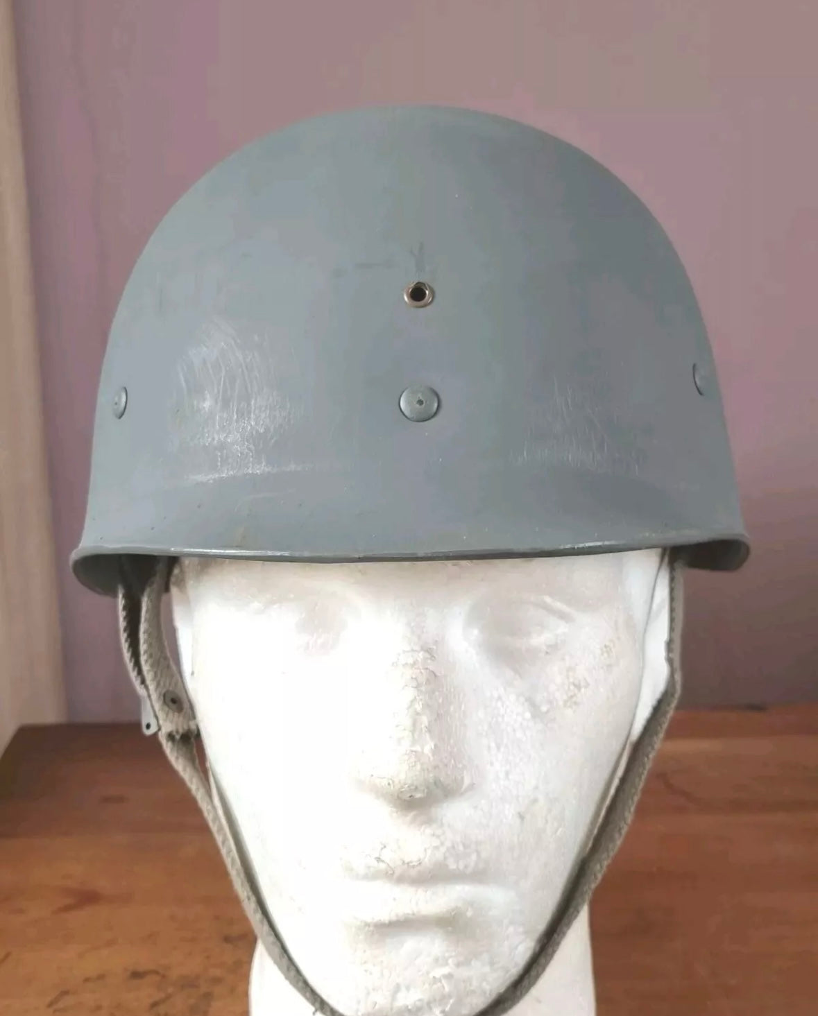 SOLD! Post War Danish Army M48 Helmet and Liner, Dated 1967