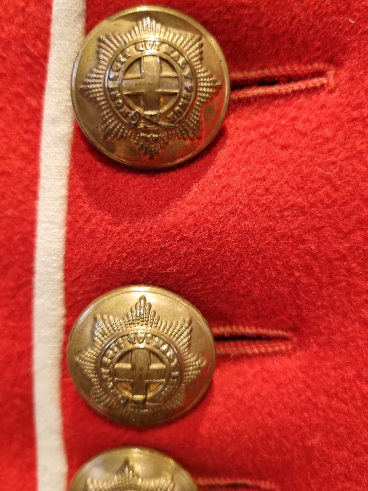 SOLD! WW1 Era Coldstream Guards Officers Scarlet Tunic