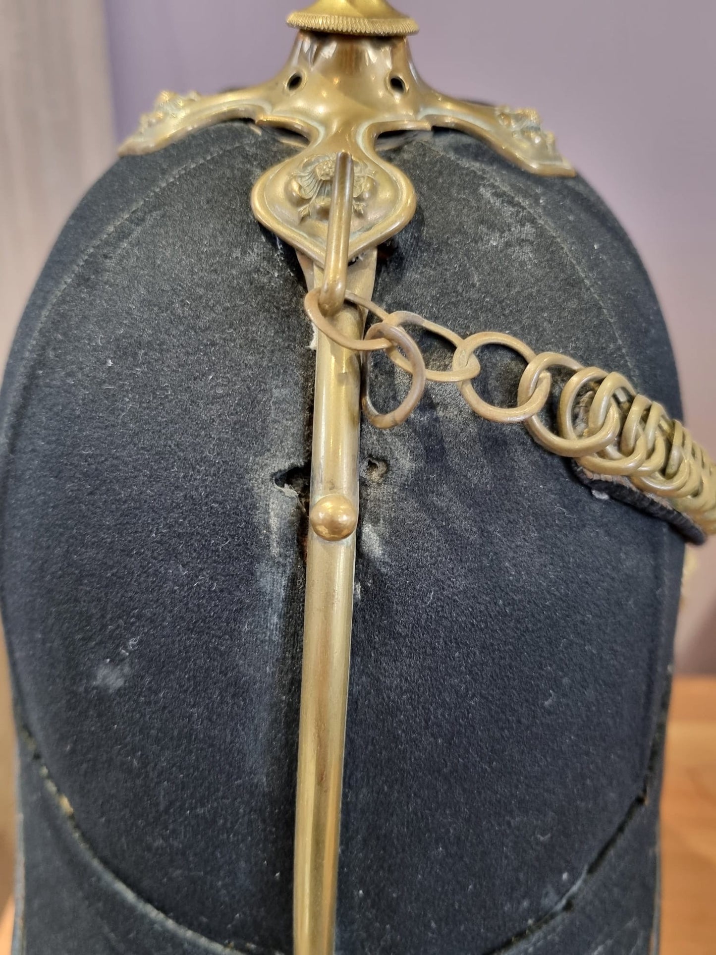 SOLD! Victorian Norfolk Regiment Officer's Home Service Helmet