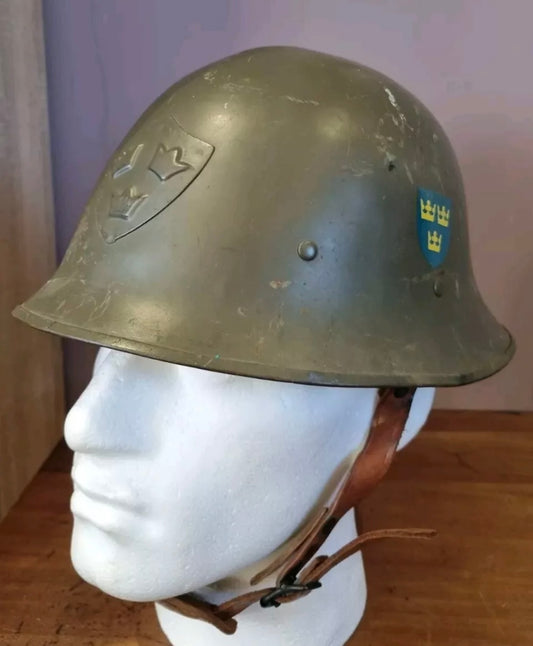 SOLD! WW2 Swedish M21 (2nd Pattern) Helmet, Named