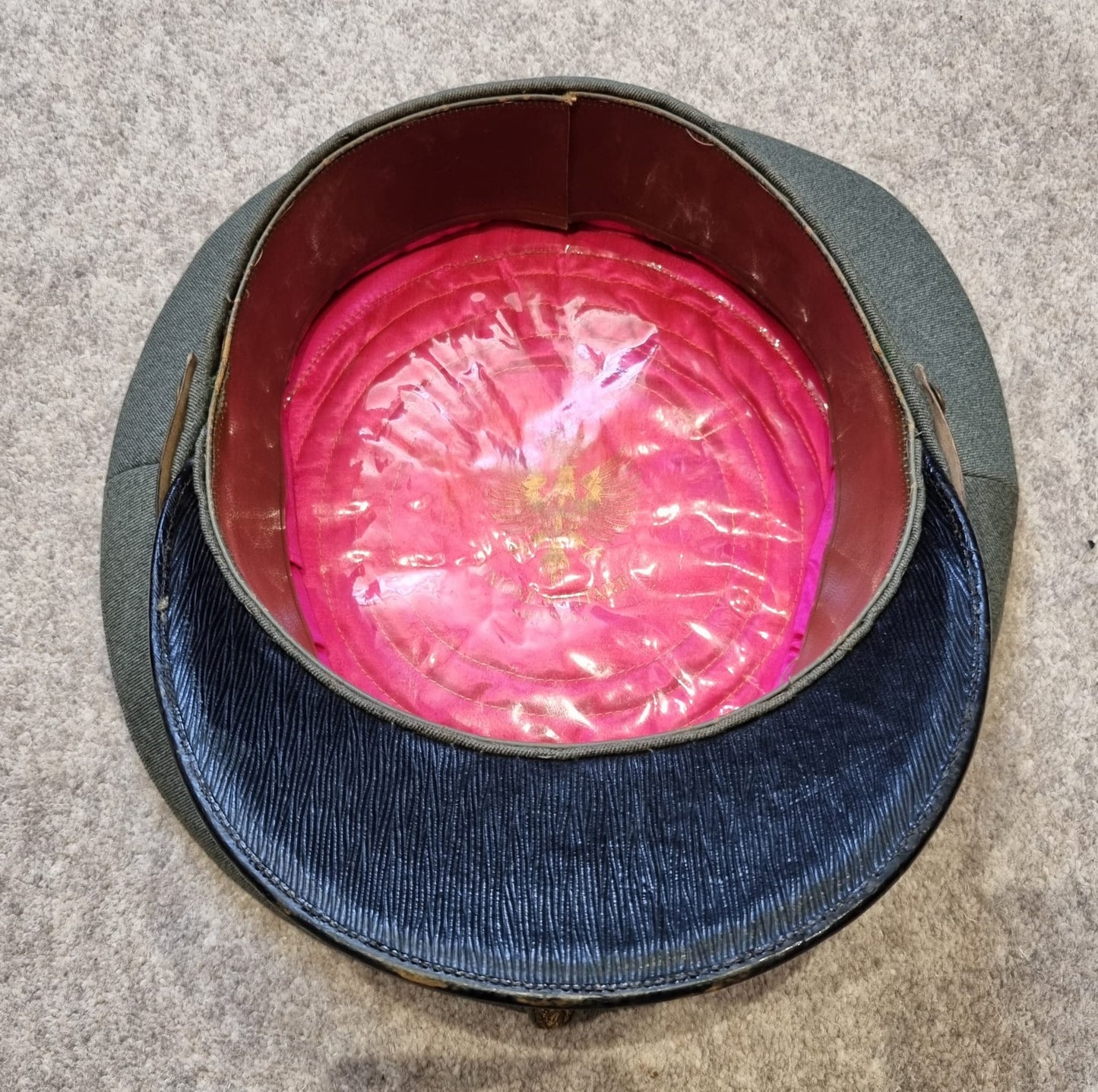 SOLD! WW2 Italian Captain’s Visor Cap to the 9th Guardia alla Frontiera Artillery Regiment (Border Guards)