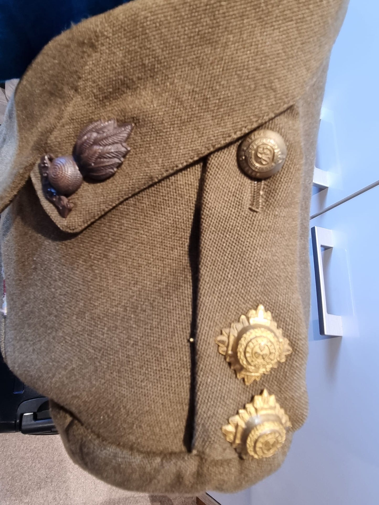 SOLD! WW2 British Army Lieutenant’s Royal Engineers Tunic, Dated 1940