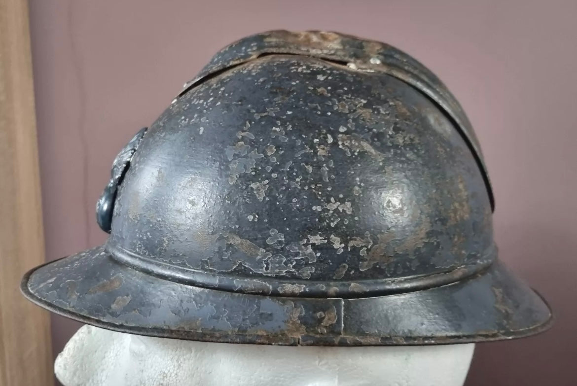SOLD! WW1 French Infantry M15 Adrian Helmet